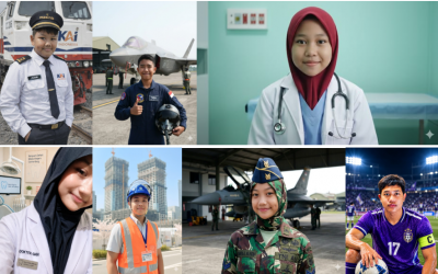 Tugas TIK Kelas 5 : Membuat foto diri memakai seragam cita-cita dengan bantuan AI